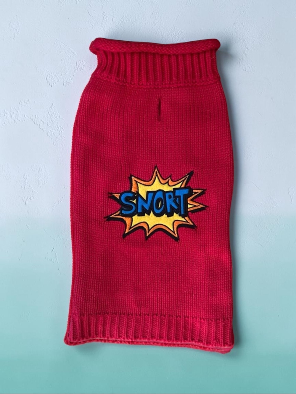 💖 Fabdog SNORT Comic Graphic Dog Sweater 💖